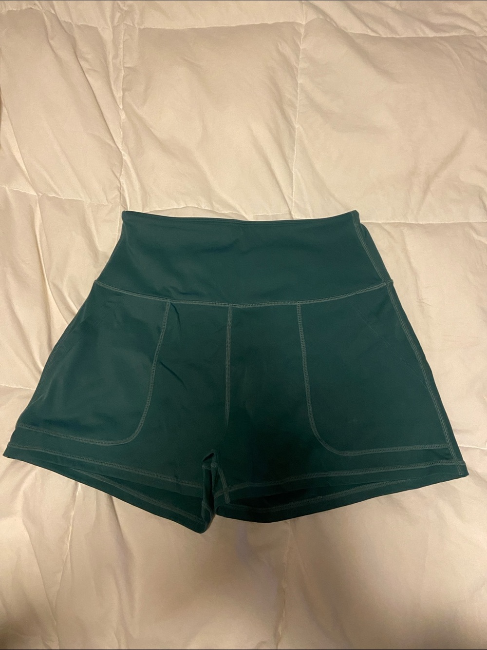Green Spandex/Nylon Shorts